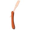 Old Style Straight Razor Rosewood Handle Straight Edge Barber Razor for Men and WomenRose Gold