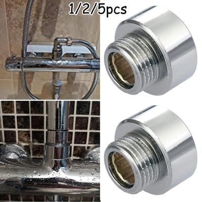Adaptateur de pommeau de douche durable 3/4 femelle vers 1/2 mâle en laiton chromé