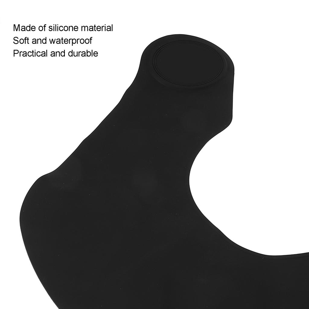 Haircut Neck Collar Soft Silicone Waterproof Hair Coloring Dyeing Neck Shawl Wrap for Barber Shop