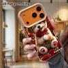 Phone Case: Lambskin 2D Flat Samsung Galaxy A34 A35 M05 M06 S20 S22 S21 FE Plus 5G Protective Case, Winking Puppy, Christmas and Halloween Gift
