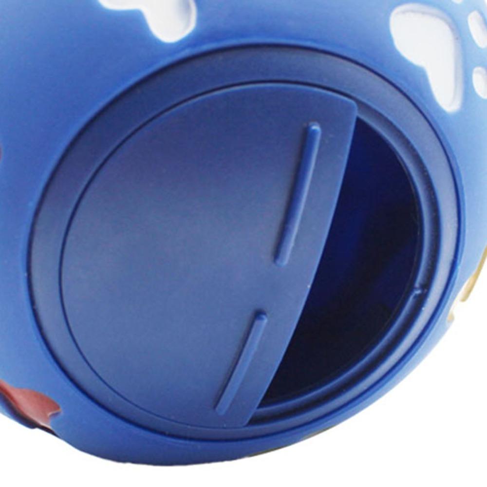 Multi Colors Food Dispensing Ball Milk Scent Rubber Wobble Feeder IQ Puzzle Toy Boredom Relief
