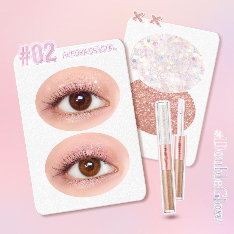 PINKFLASH - 2in1 All Glow Liquid Eyeshadow-3 colours