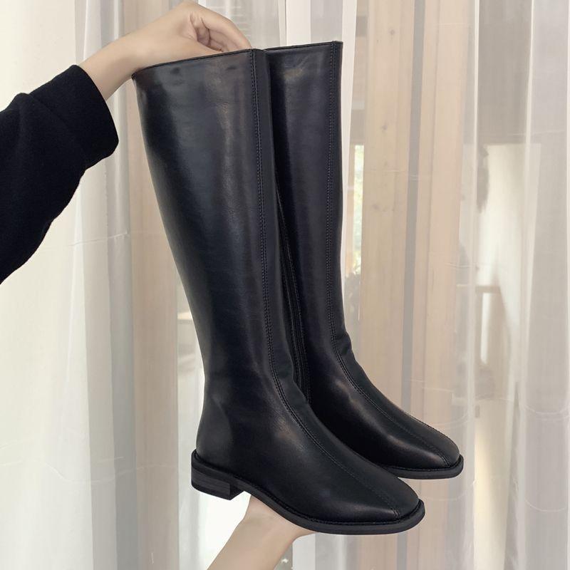 Boots Skinny Boots Coarse Heel Knight Boots French High Boots Women's Outer Wear 2025 Autumn and Winter New Popular
