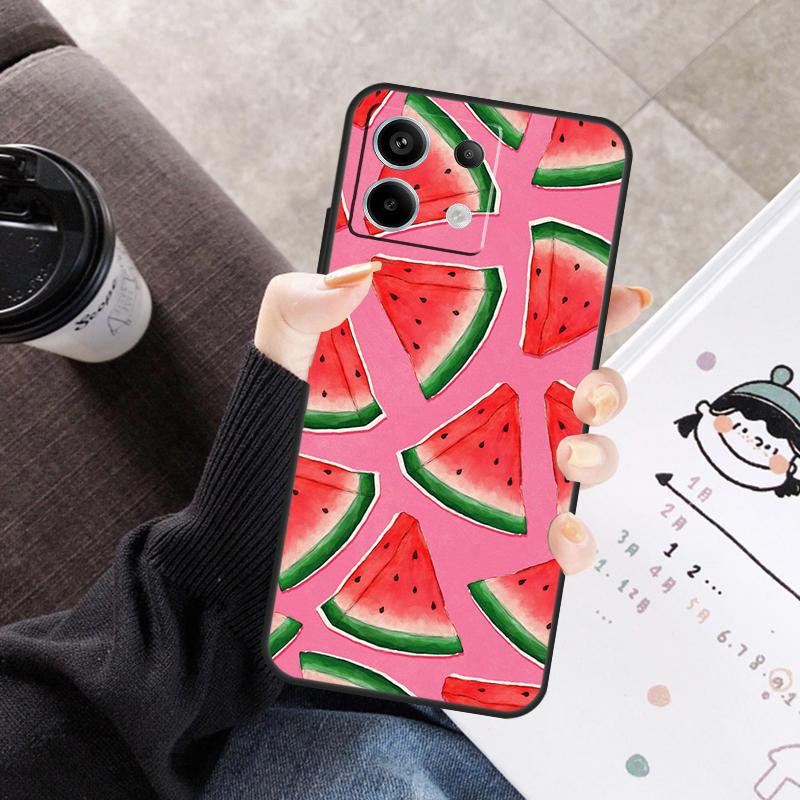 

Милый летний арбузный чехол для Xiaomi Redmi Note 14 13 10 11 12 15 Pro Plus Чехол для Redmi 15 15C 14C 10C 12C 13C Redmi Note 10 4G