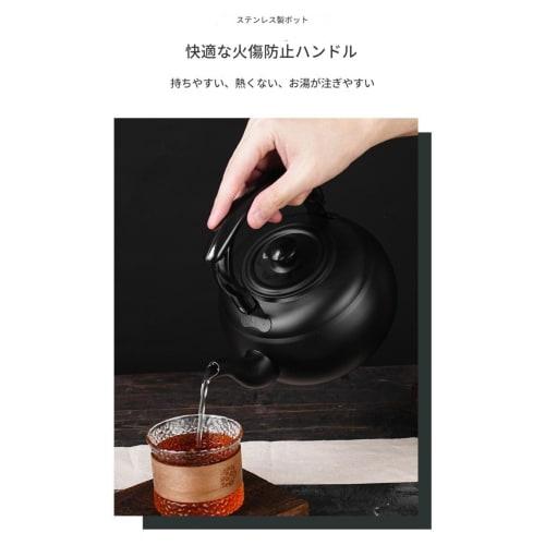 Large Capacity Kettle, Small Kettle, Stainless Steel Wide Mouth Kettle, Stylish Cookware, Easy To Clean, Portable, Durable, Boils Water, Kitchen Utens