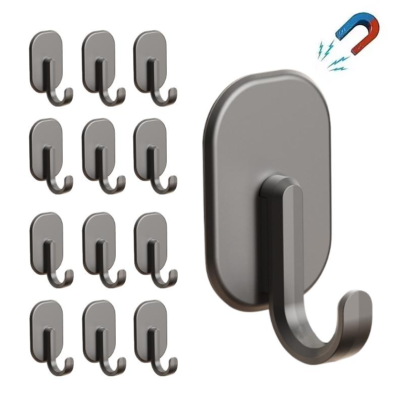 1-10pcs Magnetic Hook Kitchen Bathroom Strong Magnetic Hooks Wall Storage Supplies Bedroom Wall Hook Accessorie Home Hangers