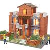 Miniature Size DIY Building House Block Set Multicolor Assemble Toy  For Kids