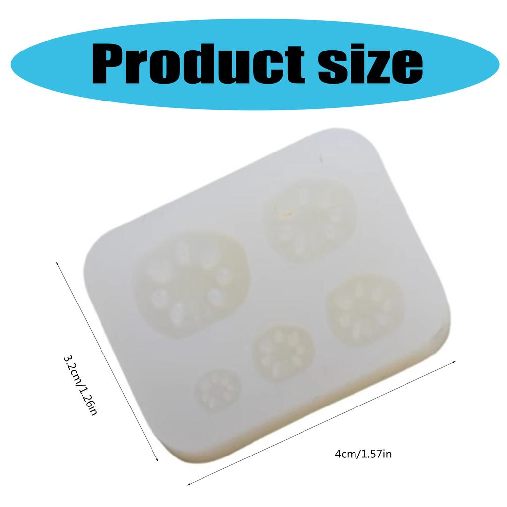 Silicone Mold for Miniature Food Play Realistic Lotuses Root Models Making Mould Epoxy Doll House Accessories Mold
