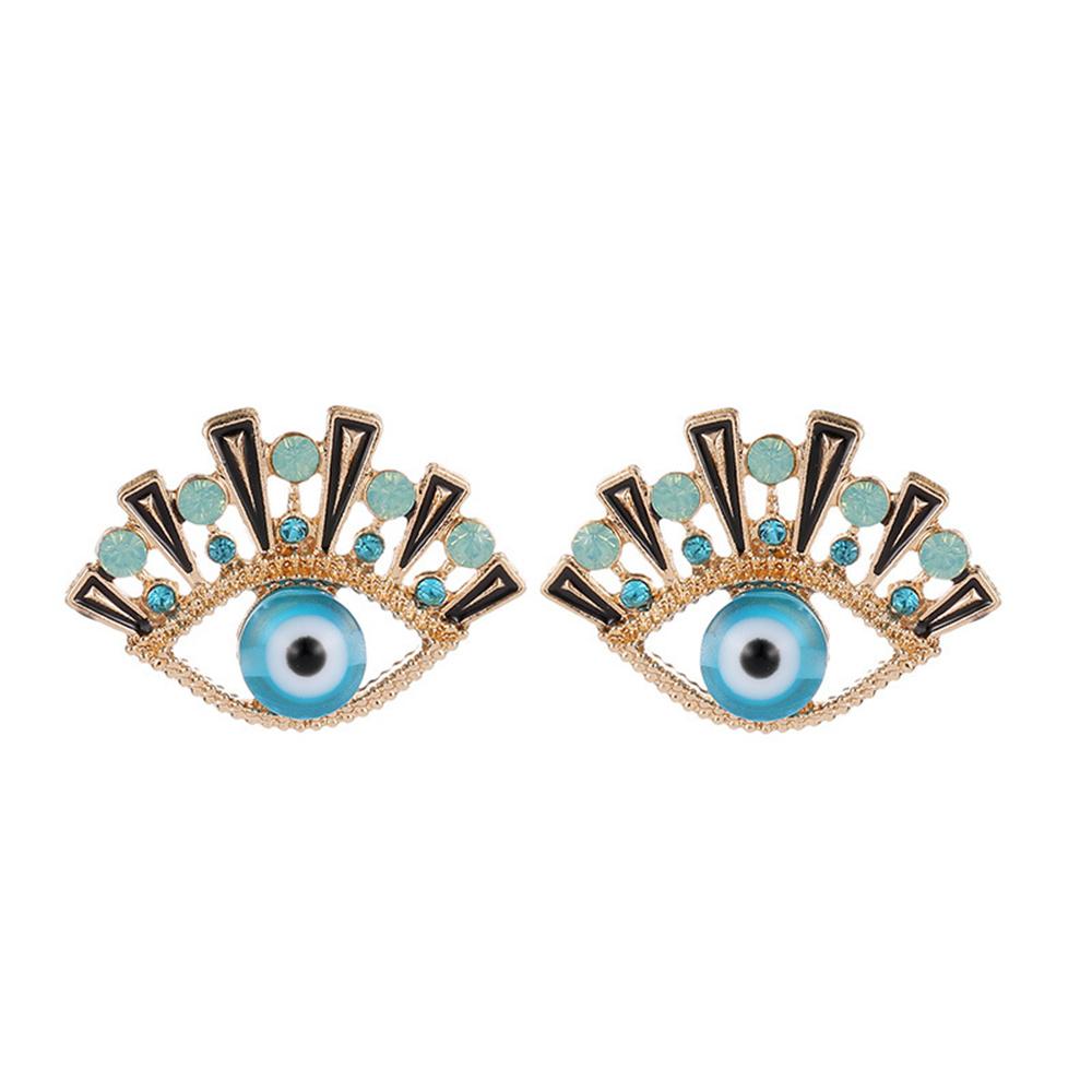 

2Pcs Devil s Eye Earrings Posey, Proposal Ethnic Style Lucky Earrings Retro Hollow Exaggerated Jewelry Accessories Party Gifts