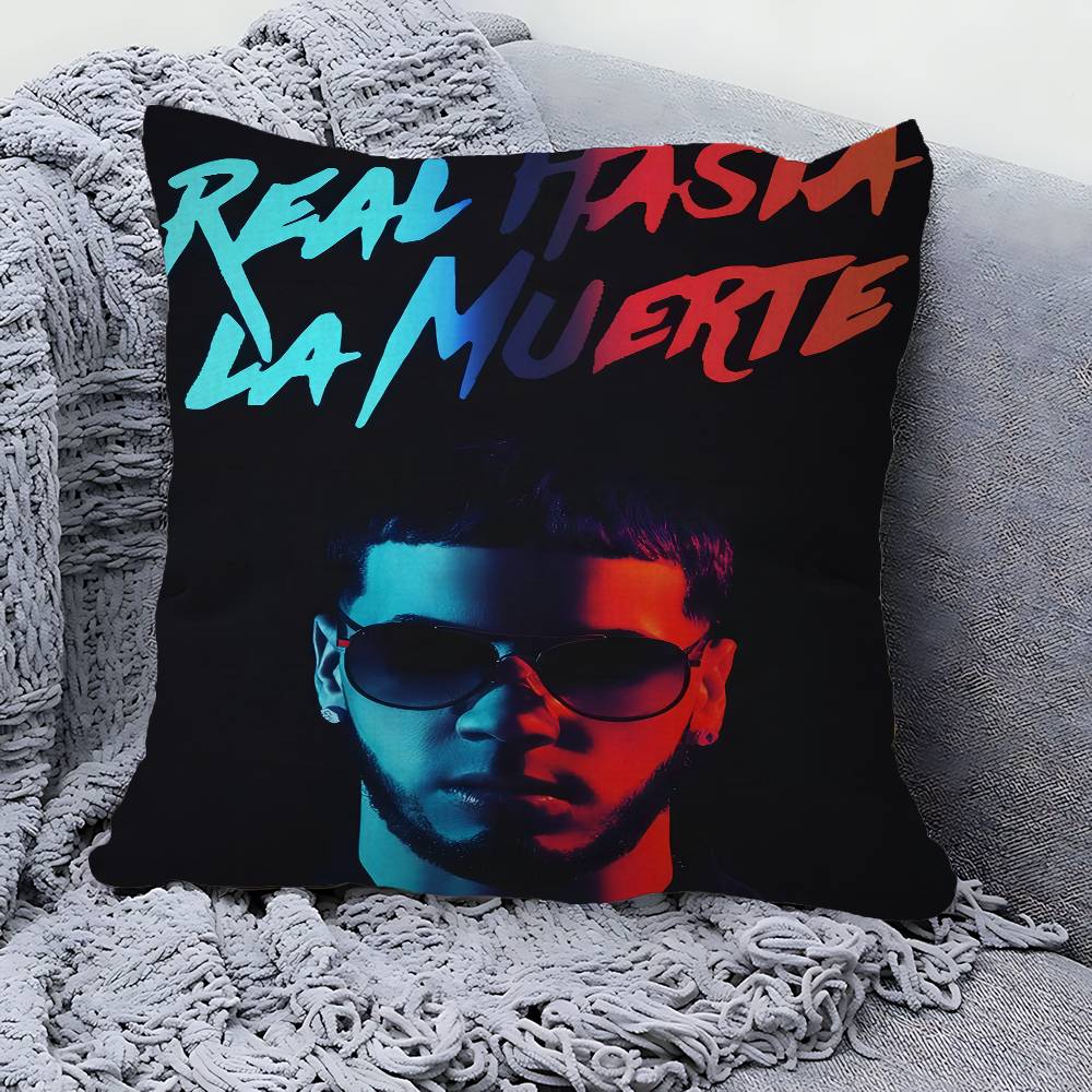 Rapper Real A-Anuel AA 45*45cm Cushion Cover Pillow Cover Decor Pillowcase Home Pillowcase For Couch Pillow