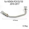 Motorcycle Yoshimura Scooter Exhaust Muffler Modified Front Connection Mid Pipe For Honda PCX 125 PCX 150 2018 2019 2010 - 2016