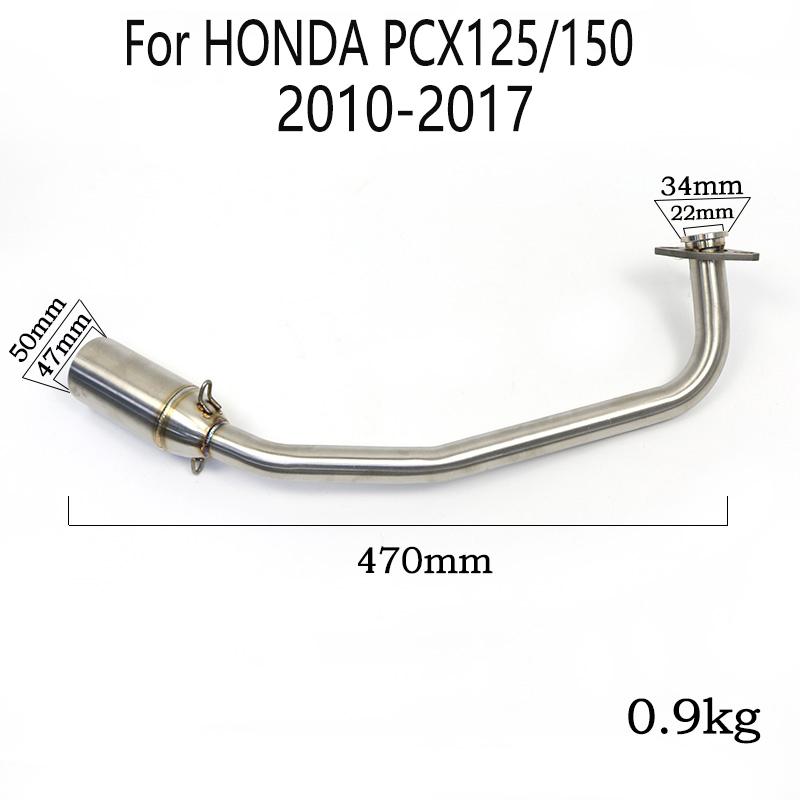 Motorcycle Yoshimura Scooter Exhaust Muffler Modified Front Connection Mid Pipe For Honda PCX 125 PCX 150 2018 2019 2010 - 2016