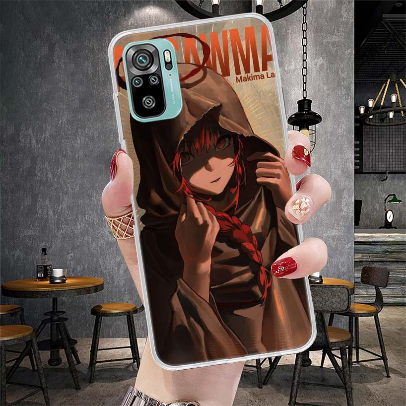 C-Chainsaw Mans Makima Soft Phone Case For Xiaomi Redmi Note 15 14 14S 13 12 Pro Plus 12S 11 11S 11E 10 10S 11T 5G Fundas Coque