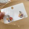 Colored grape string tassel earrings summer seaside vacation earrings exquisite fashion versatile earrings
