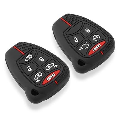 Car Key Case Cover for Chrysler Voyager Pacifica 300c PT Cruiser Dodge Caliber Avenger Jeep Grand Cherokee Compass
