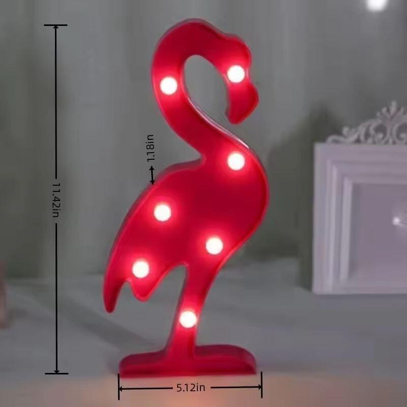 1 STK Kreative LED-förmige Wandleuchte Batteriebetrieben Nachtlicht Innen Dekorationsleuchten Für Schlafzimmer Tisch Strandparty & Fotografie