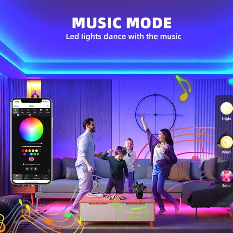 Small Home LED Controllers Auto Rhythm 100 Lighting Type Assistants Mobile Control for Automation