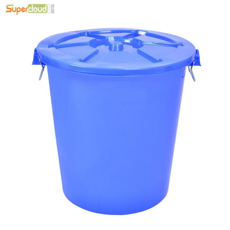 Supercloud 100L Large Plastic Waste Bin with Lid