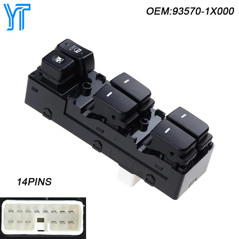 Electric Power Master Window Switch For Kia FORTE 2009~2016 Front Left Glass Lifter Control Regulator Button Car Accessories