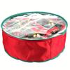 Heavy-Duty Christmas Wreath Storage Bag - Tear-Resistant, Transparent Slot & Sturdy Handles. Perfect Holiday Decor Organizer!