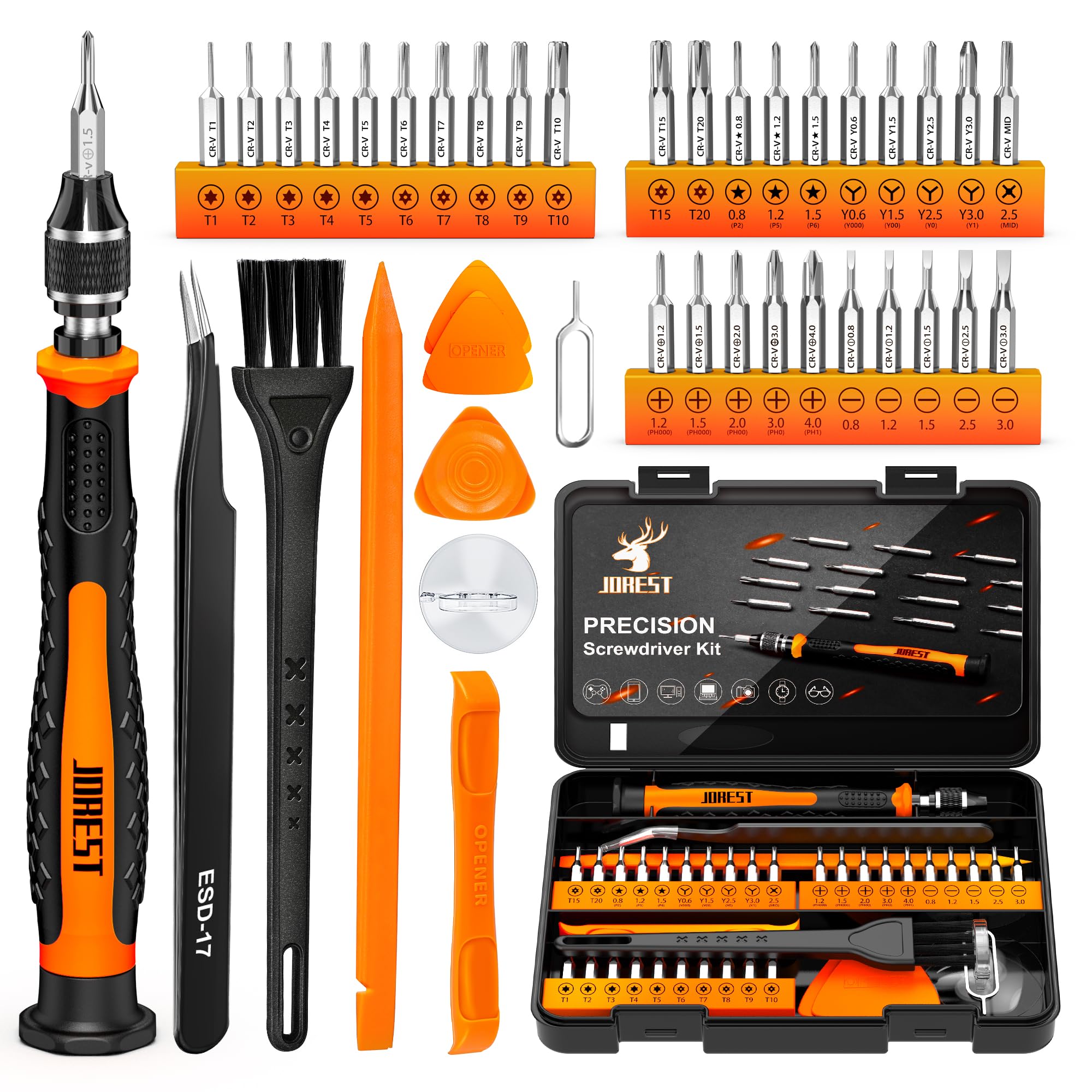 

JOREST Прецизионная отвертка DIY Инструмент CRV Отвертка Torx T1 T2 T3 T4 T5 T6 T7 T8 T9 T10 Phillips Этот набор отверток Torx подходит для и как