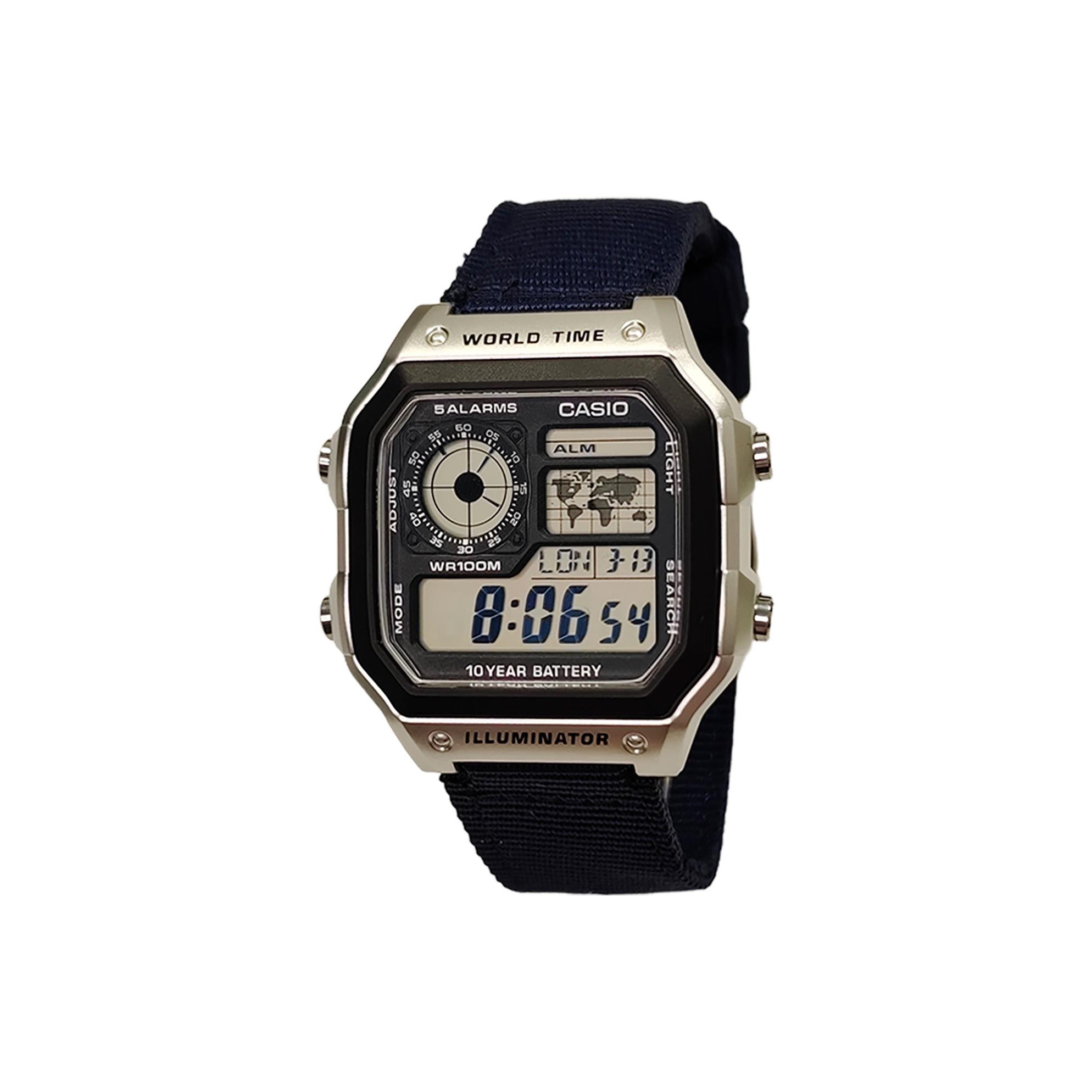 CASIO Unisex YOUTH Black Watch AE-1200WHD-1A(Watch3--)
