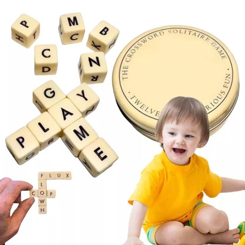 Classic Crossword Solitaire Game Crafted From Durable Plastic For Endless Entertainment