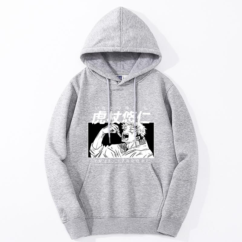 Jujutsu Kaisen Anime Gojo Satoru Graphic Hoodies Vintage Oversized Hooded Hip Hop Long Sleeves Hoodie Men Women Clothes