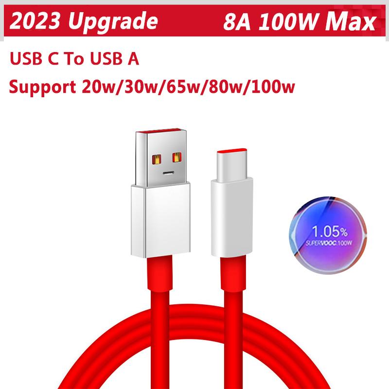 

Oneplus оригинальный кабель 100 Вт Supervooc Dash Warp Charge Type C кабель для быстрой зарядки One Plus 11 5G 10 Pro 10T Nord 2T 9RT 9 8 T 7 1m