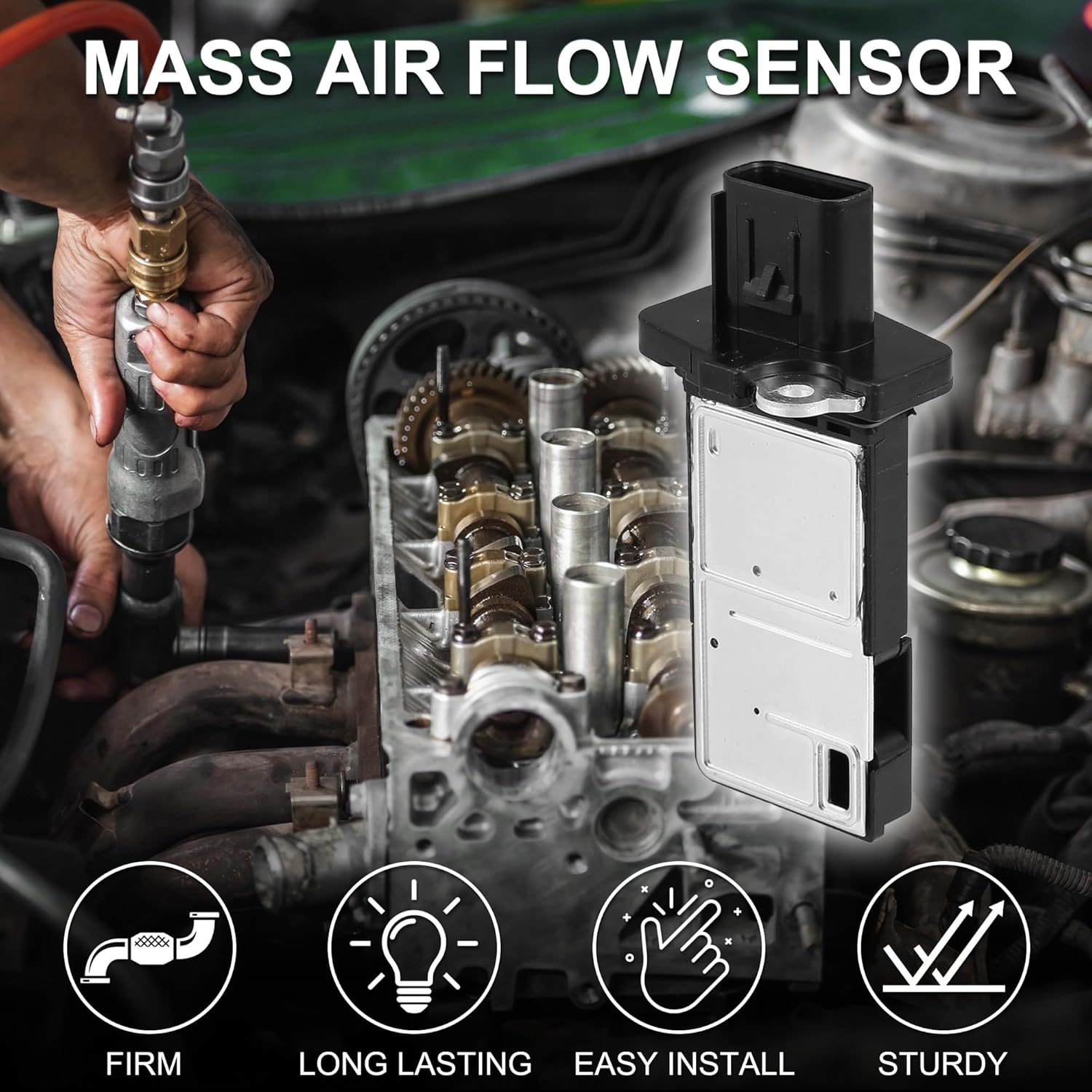 

Mass Air Flow Sensor Meter Durable | MAF Sensor for Ford for Ranger 2004-2011 No.3L3Z12B579BA 1 Pcs