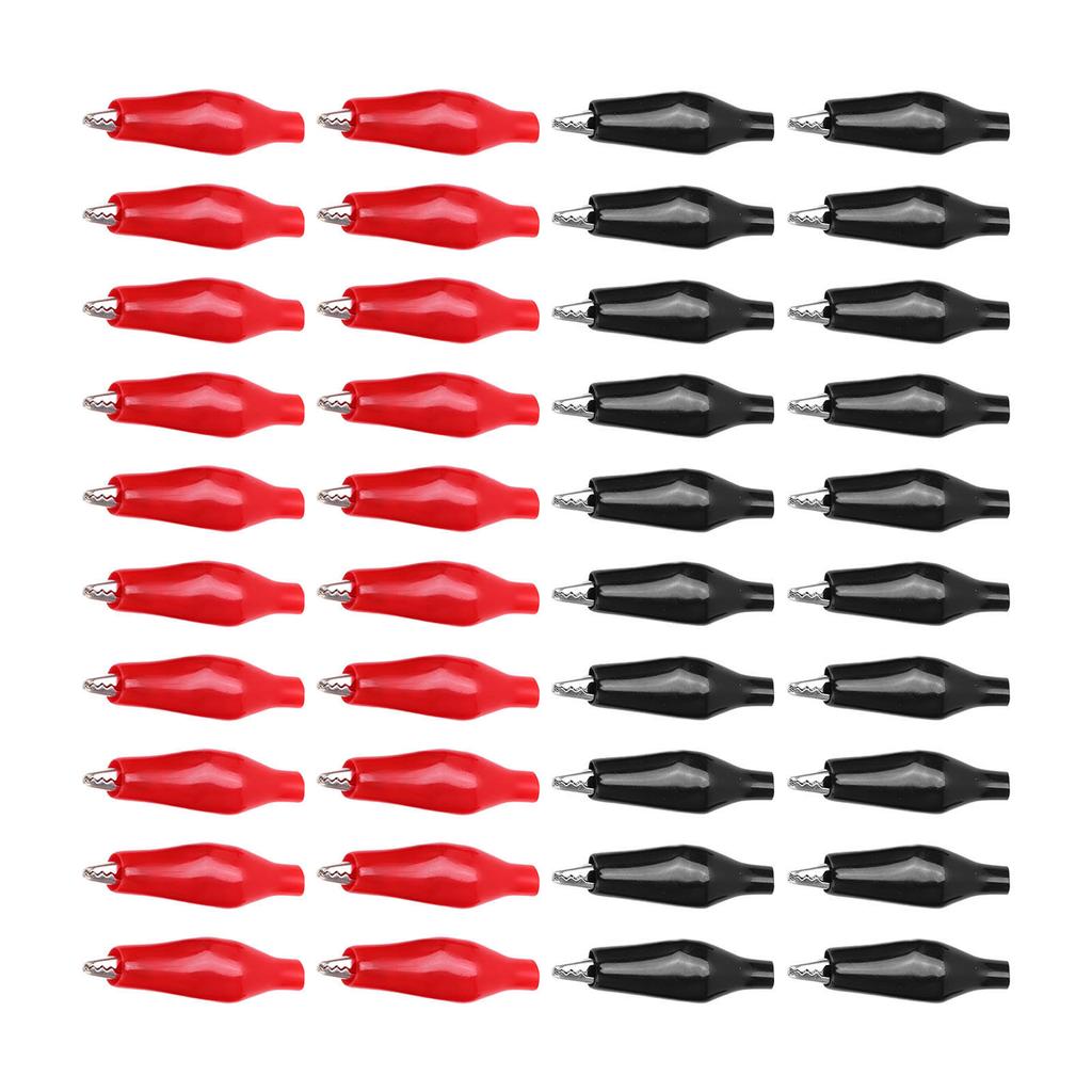 20 Pair Electric Test Clip Single Handle Battery Charger Clamp Electrical Assortment Charging Clip for Power Test