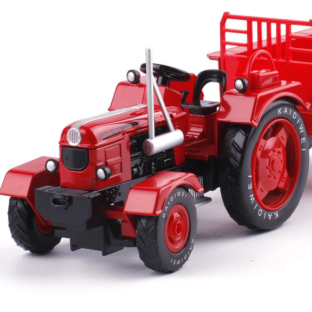 1/18 Scale Alloy Farm Retro Tractor Toy, Clear Structure Safe Alloy Engineering Vehicles Toy for Kid's Toy for Collection