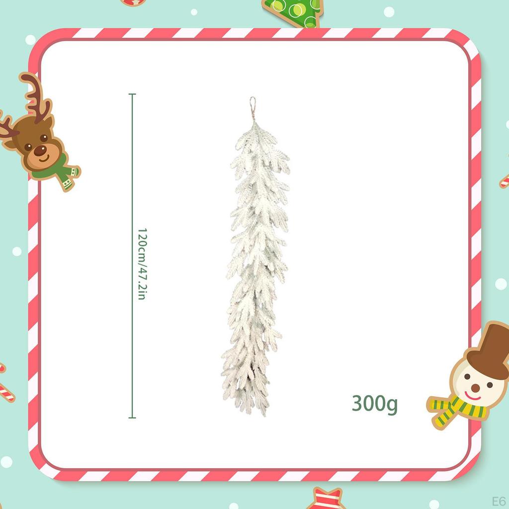 Artificial Christmas Garland Ornament, Realistic PE Table Centerpiece, Multifunctional Wall