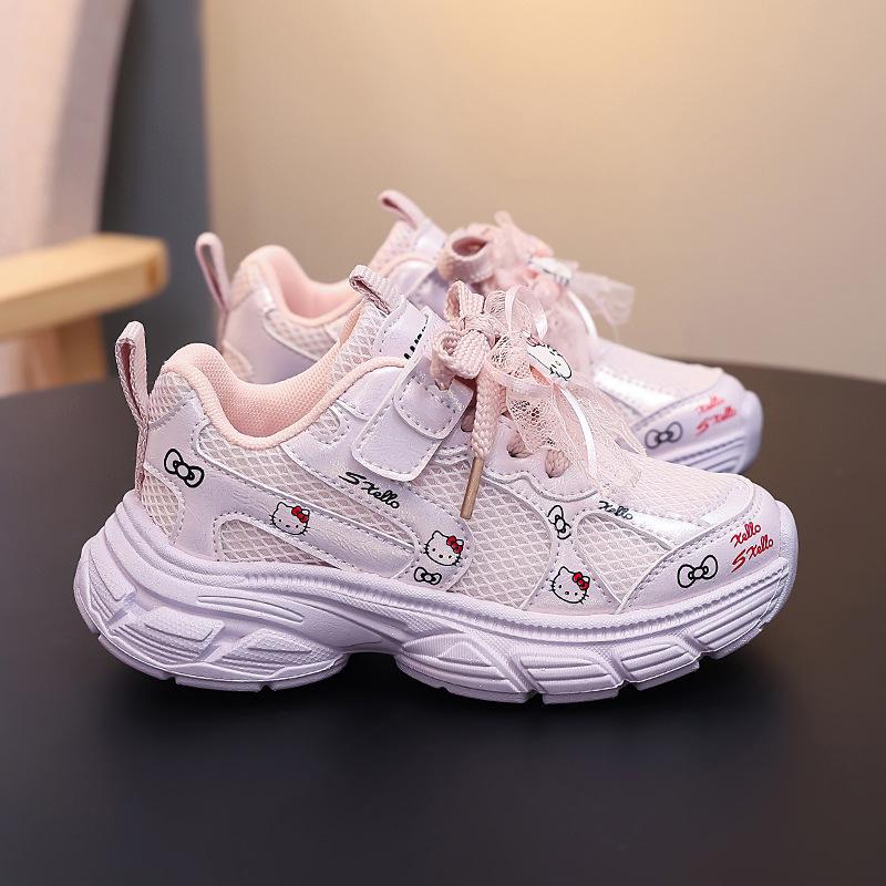2026 Girls' Double Mesh Sports Shoes: Stylish & Cute Casual Sneakers for Spring/Autumn