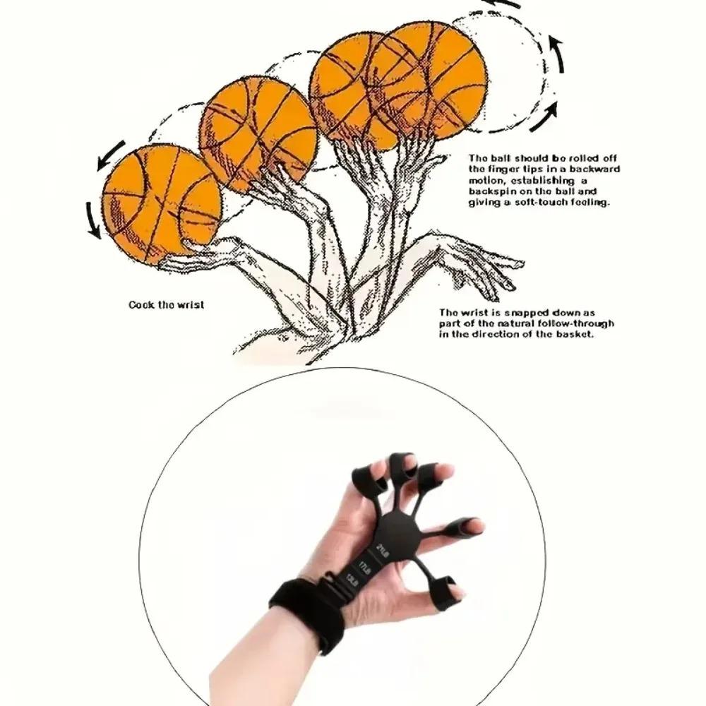 Basketball Finger Shooting Aid Silicone Training Equipment Basketball Pitching Training Corrector Shooting Posture Hand Holder