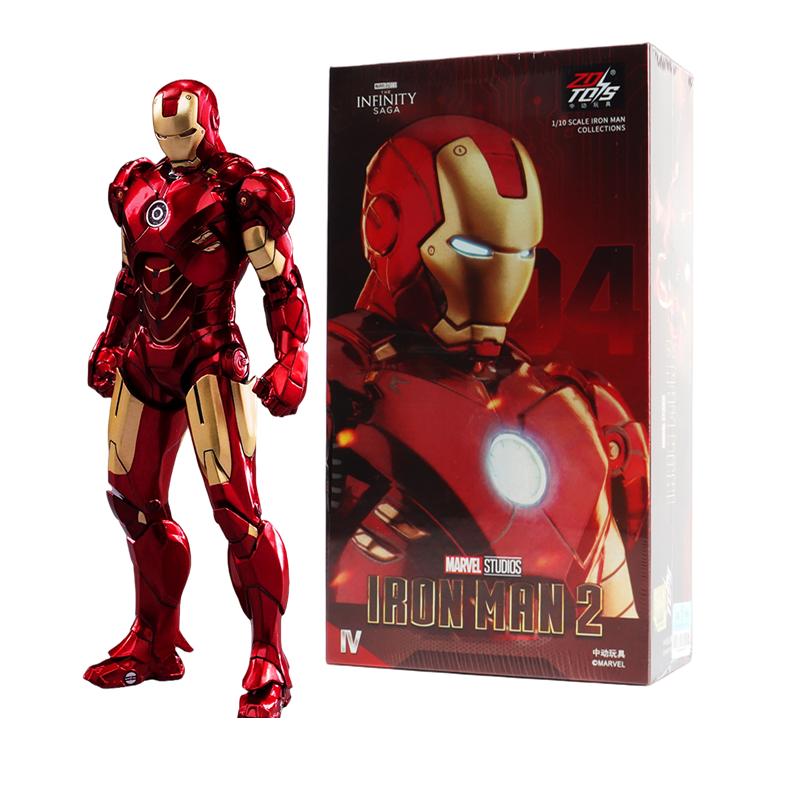 Marvel ZD Toys Iron Man Figure MK3 MK4 MK85 MK42 MK18 MK19 Spider-Man PS4 Iron Spider Action Figure Collections Gift