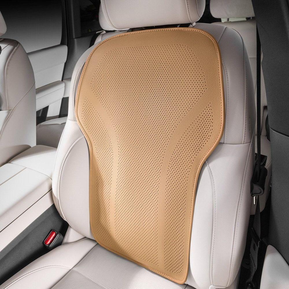 Leather Seat Back Cover Non-slip Surface Summer Car Back Cushion Universal Car Accessories