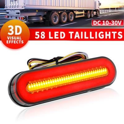 12VDC Tail Light ABS+PC Black Shell Car Accessories Tail