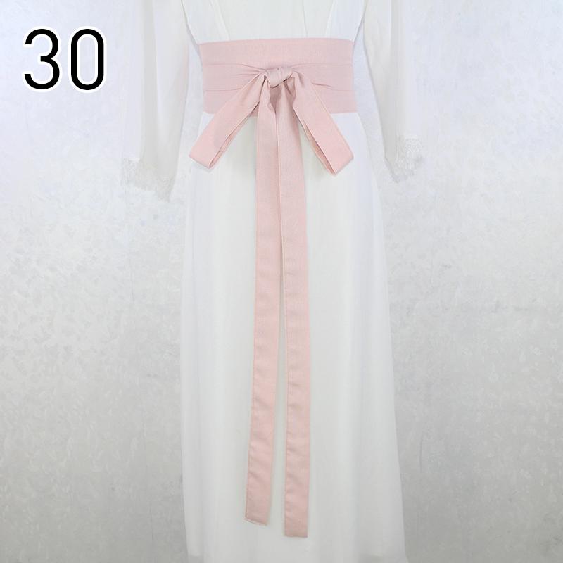 360cm Traditional Chinese Hanfu Waist Belt Cotton Linen Long Silk Sash Antique Elegant Solid Color Dress Decor for Women