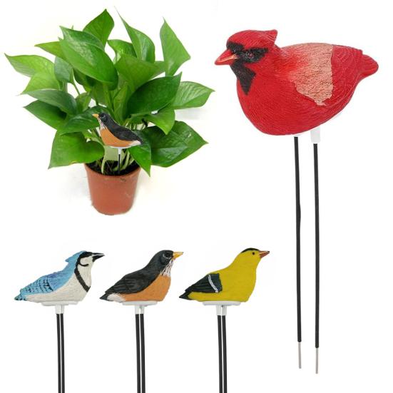 

Soil Moisture Meter Bird Shape Watering Reminder Hygrometer Sensor with Automatic Alarm Gardening Tool for Planter Indoor Outdoor Plants синій