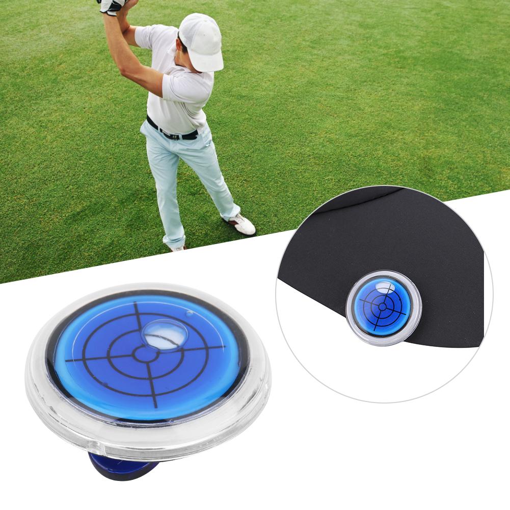 Plastic Compact Golf Ball Marker Level Hat Clip Cap Clamp Accessory Gift SuppliesBlue