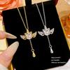 Dream Unicorn Necklace with Wings and Tassel Pendant – High-End Korean Japanese Design