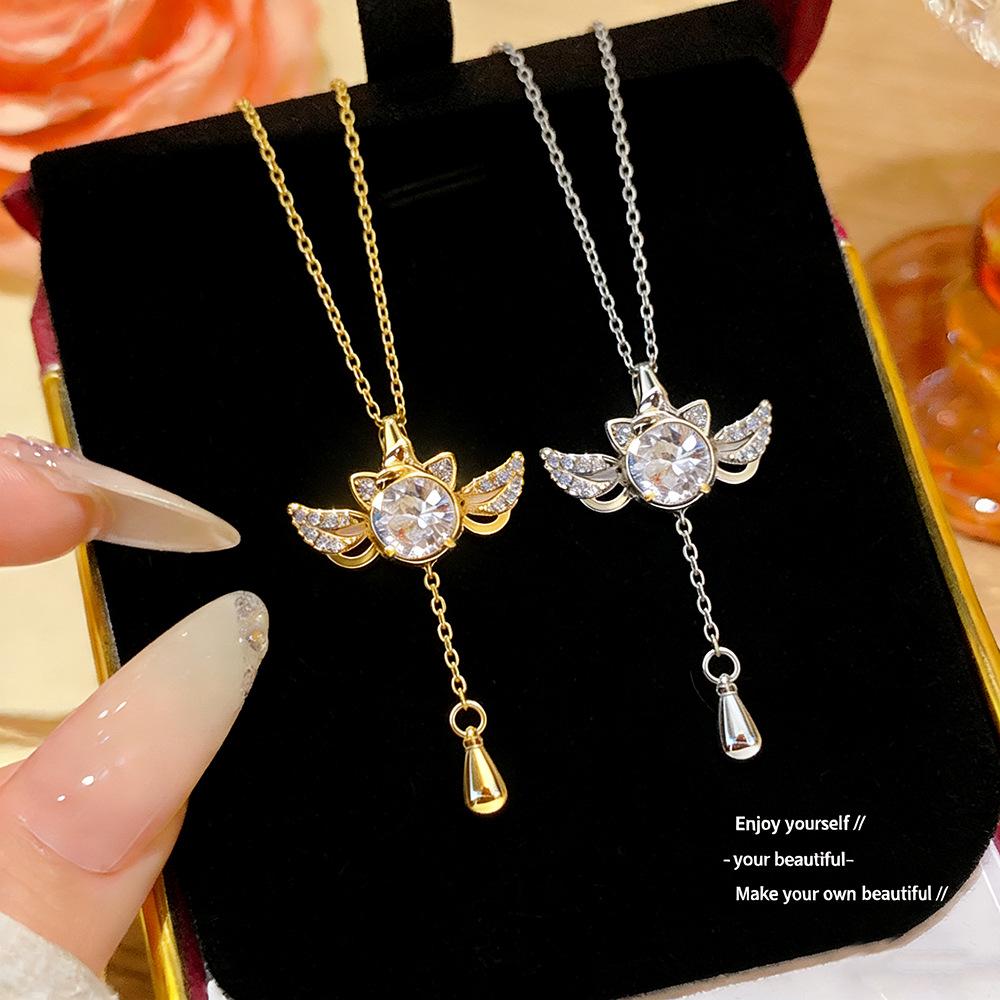 Dream Unicorn Necklace with Wings and Tassel Pendant – High-End Korean Japanese Design