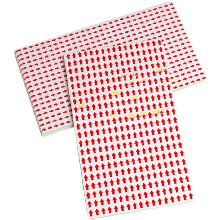 60 Blatt/Packung Pfeil-Etiketten, kleine Pfeil-Aufkleber, Pfeil-Etiketten, Aufkleber zur Farbcodierung, Schilderaufkleber