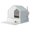 Fully Enclosed Cat Litter Box Channel-type Corridor Anti-belt Sand and Odor-proof Large Pet Toilet Drawer-type Cat Fecal Basin