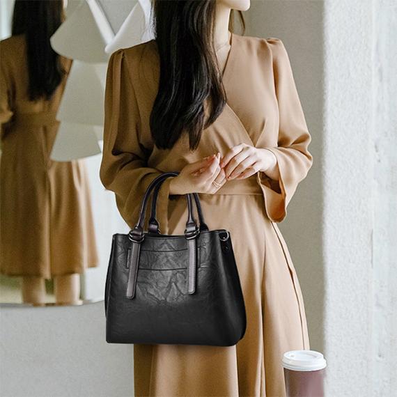 Women PU HandBag Women Belt Single Shoulder Bags Casual Totes Solid Color Soft Messenger Bag