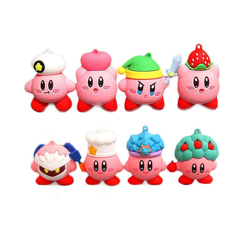 Anime Kirby Games Cute Cartoon Pink Kirby Waddle Dee Doo Collect Mini Toys Dolls
