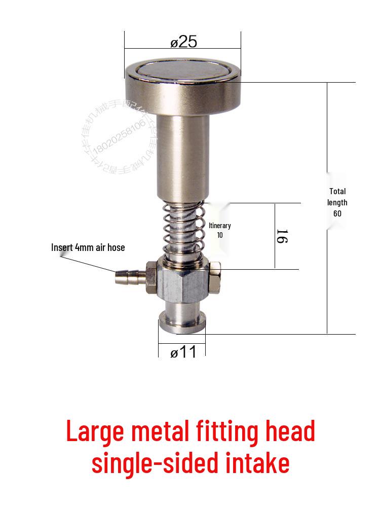 Injection Molding Machine Magnetic Base Connector with Strong Suction Cup and Metal Fittings