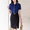 Women's Professional Short-Sleeved Shirt and Skirt Set