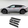 For Kia EV6 2022-24 Carbon Fiber Exterior Door Handle Cover Panel Frame Trim 4pc